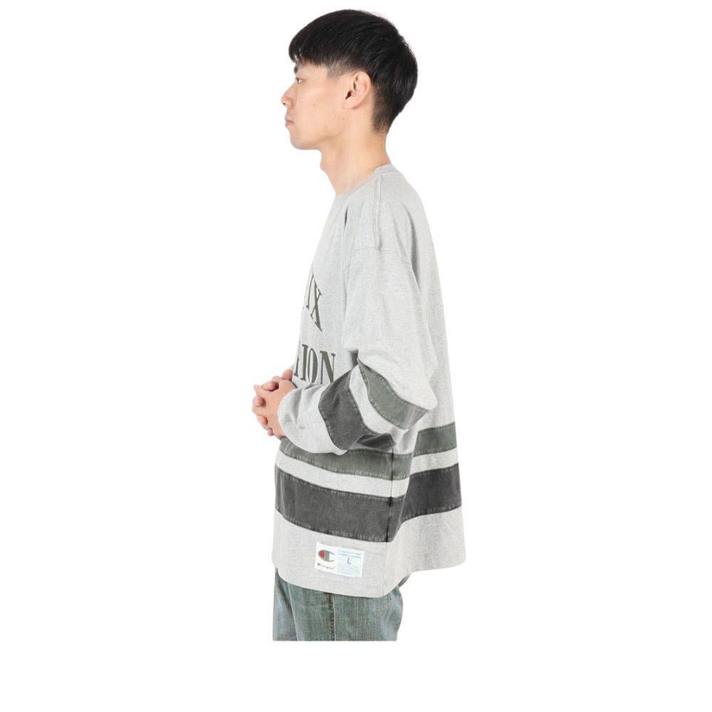 CHAMPION LS V - NECK T - SHIRT เสื้อยืดทีเชิ๊ตผู้ชาย - Rev Online