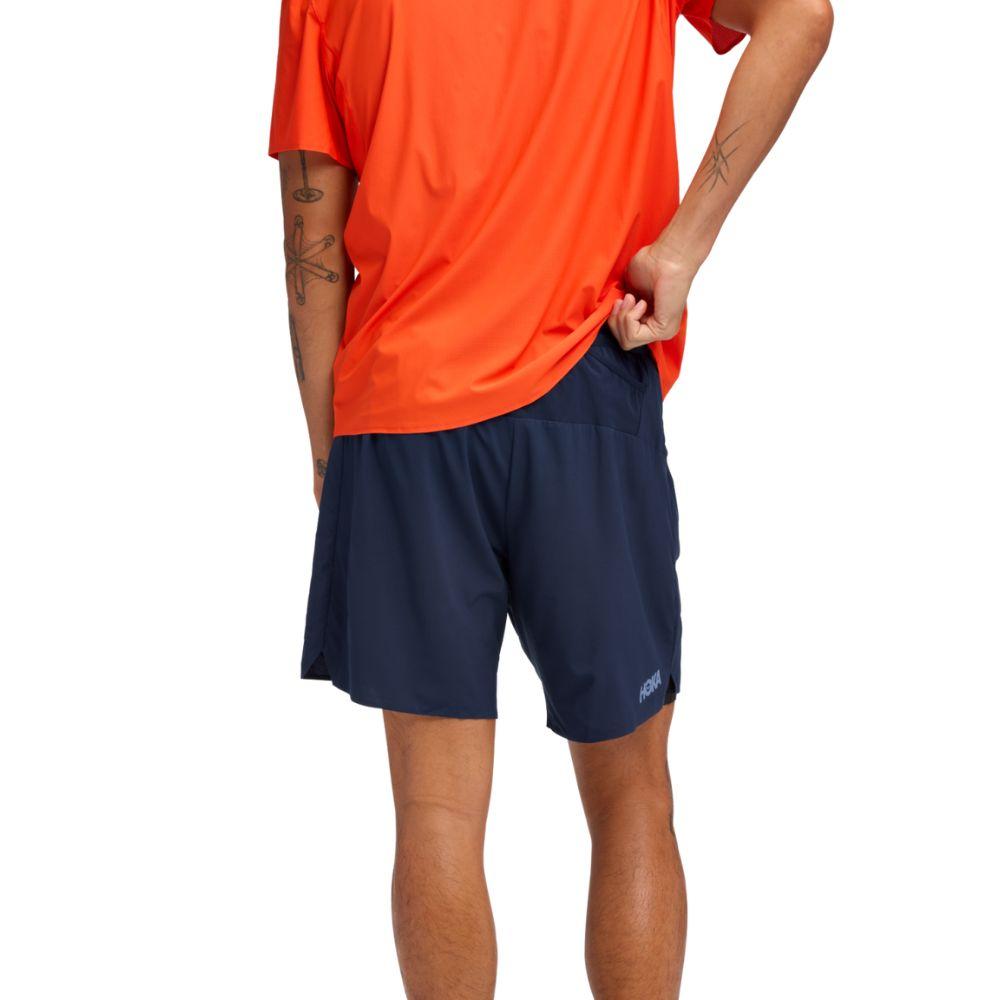 HOKA GLIDE 7INCH SHORT 2IN1 กางเกงวิ่งผู้ชาย - Rev Online