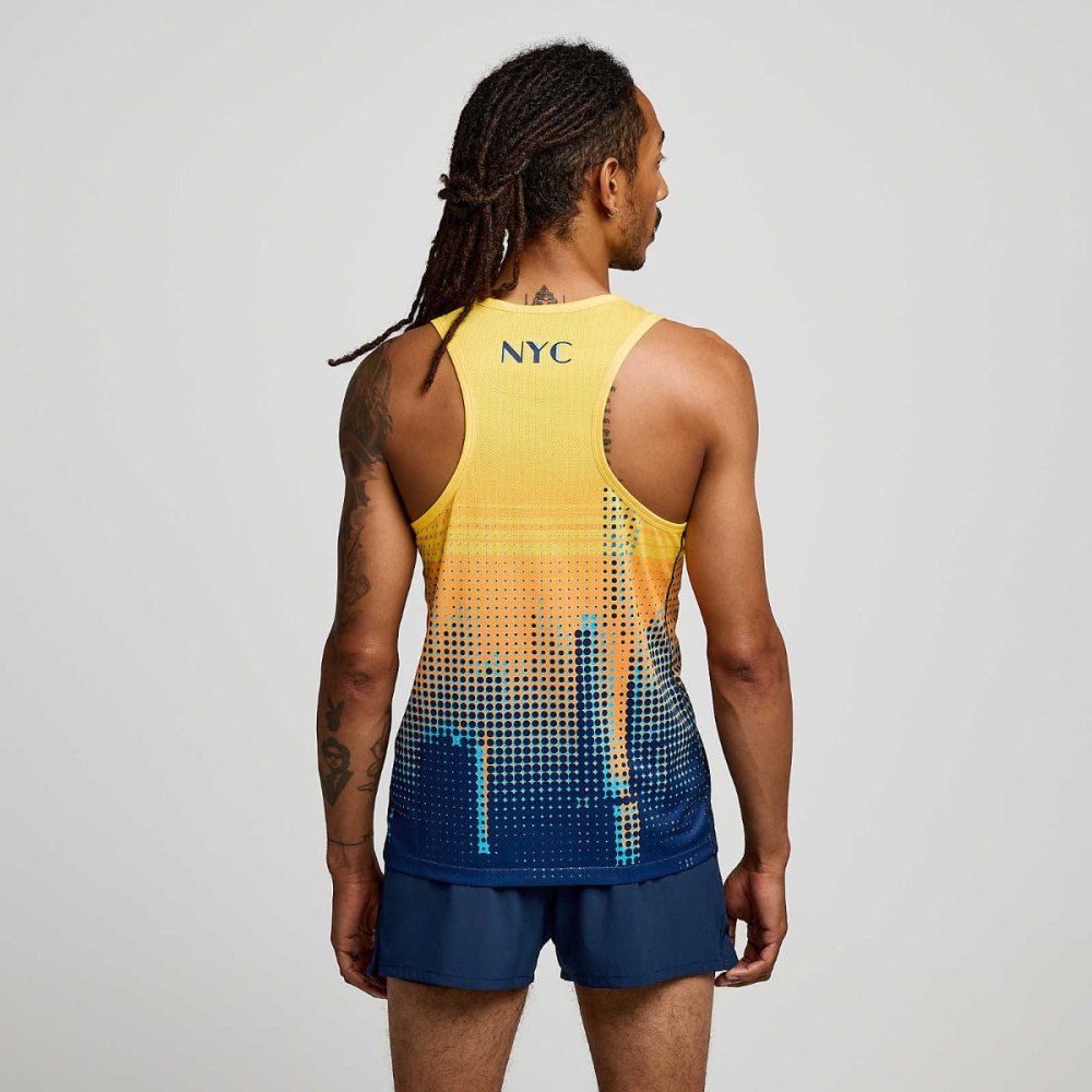 SAUCONY - STOPWATCH GRAPHIC SINGLET Men - Rev Online