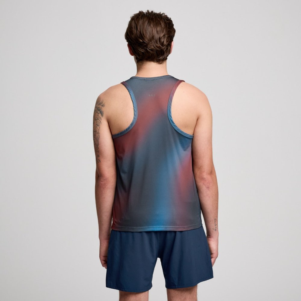 SAUCONY - STOPWATCH GRAPHIC SINGLET Men - Rev Online