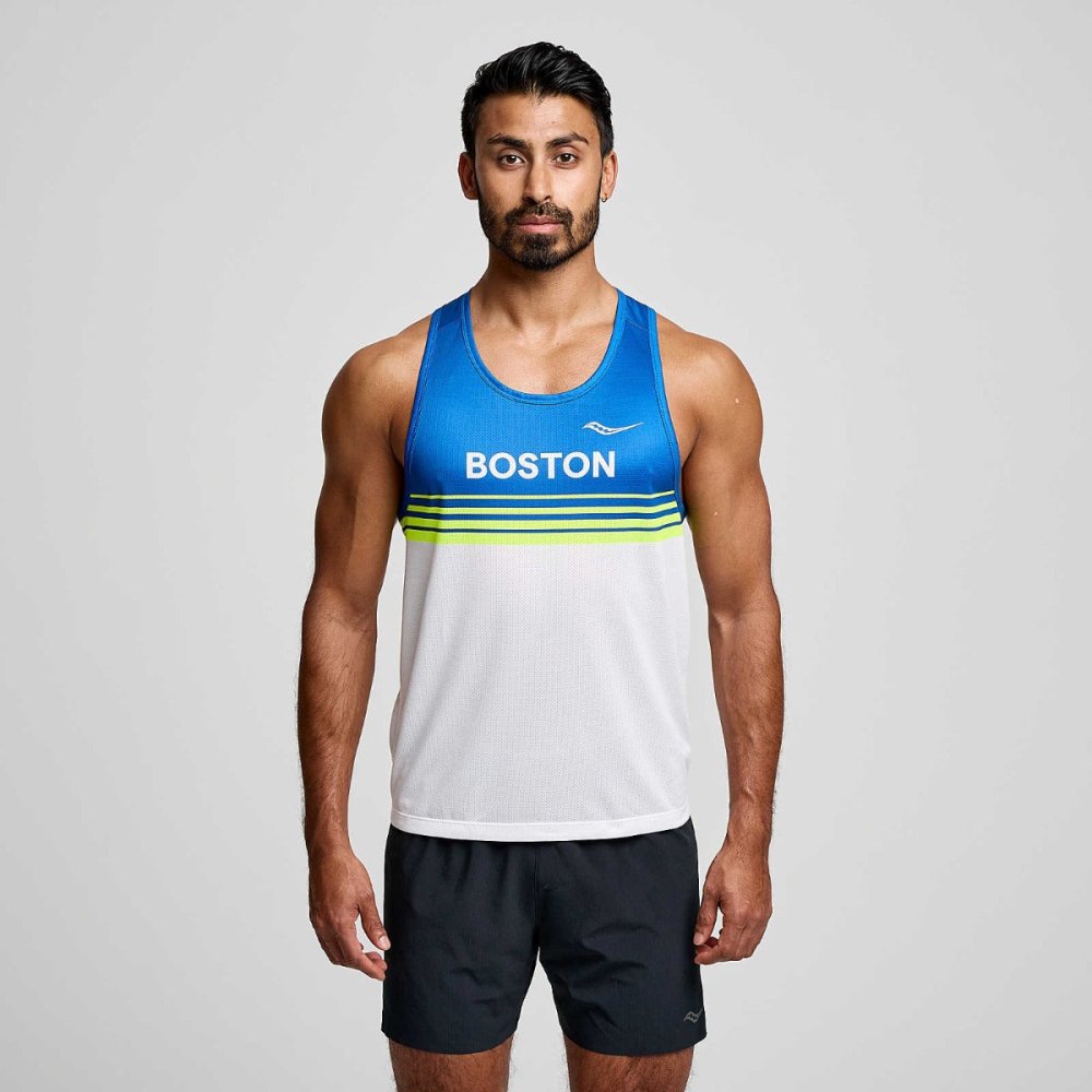 SAUCONY - STOPWATCH GRAPHIC SINGLET Men - Rev Online